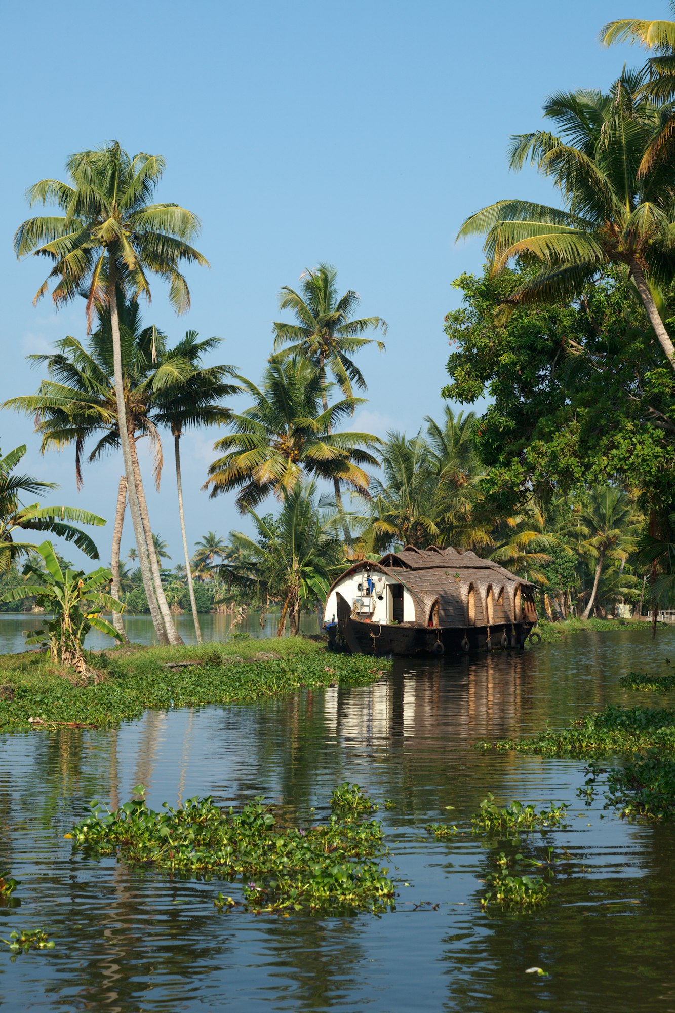 Houseboat on Kerala backwaters, India